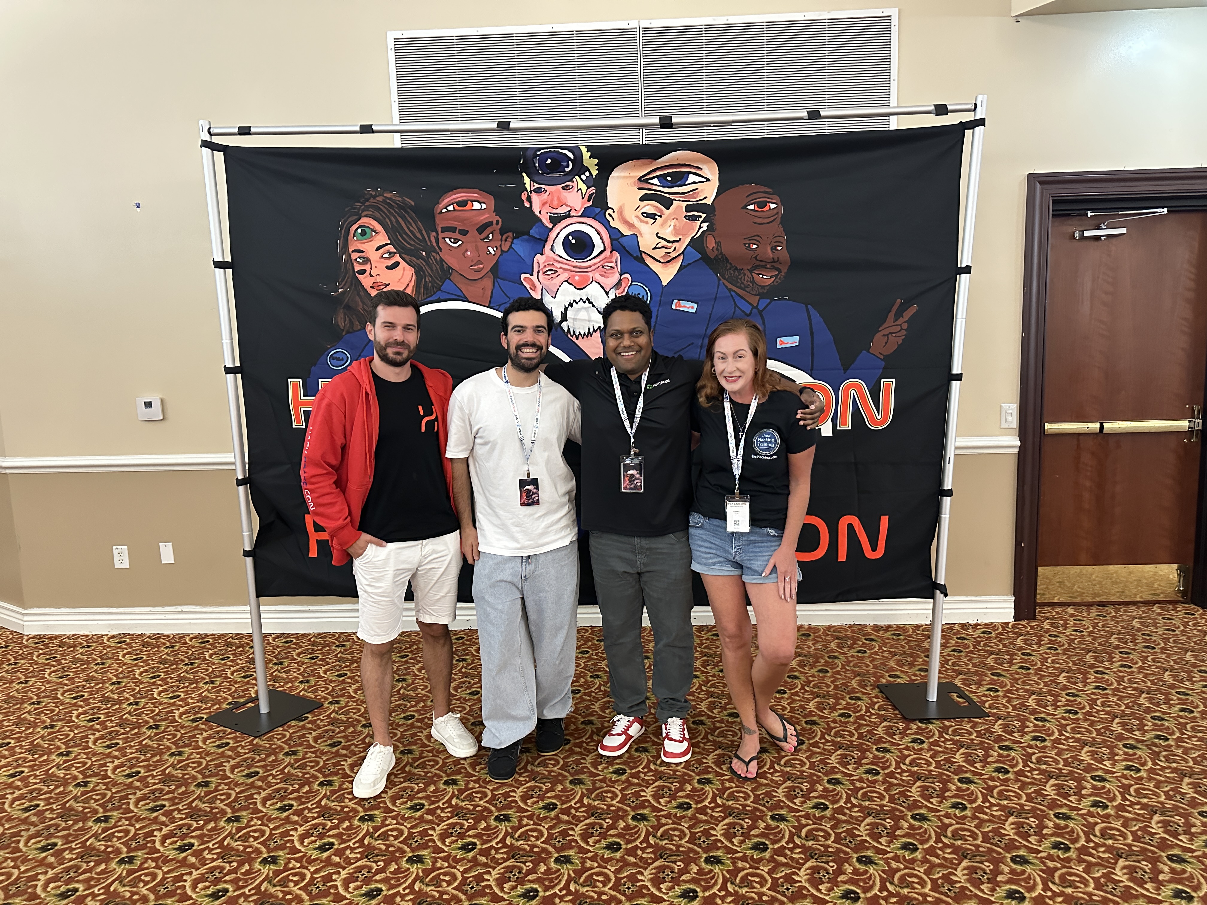 HackSpaceCon 2025 - group photo with banner