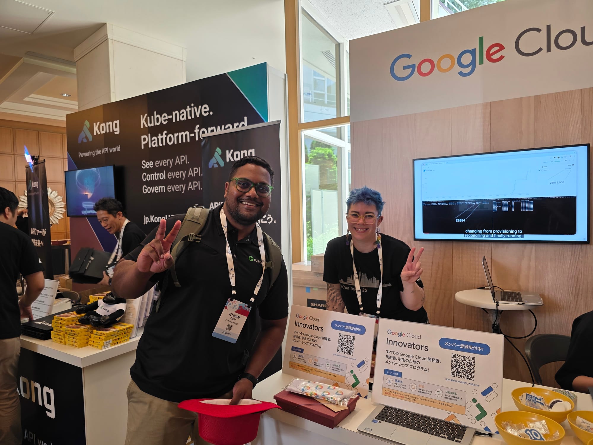 KubeCon + CloudNativeCon Japan - at Kong and Google Cloud booth