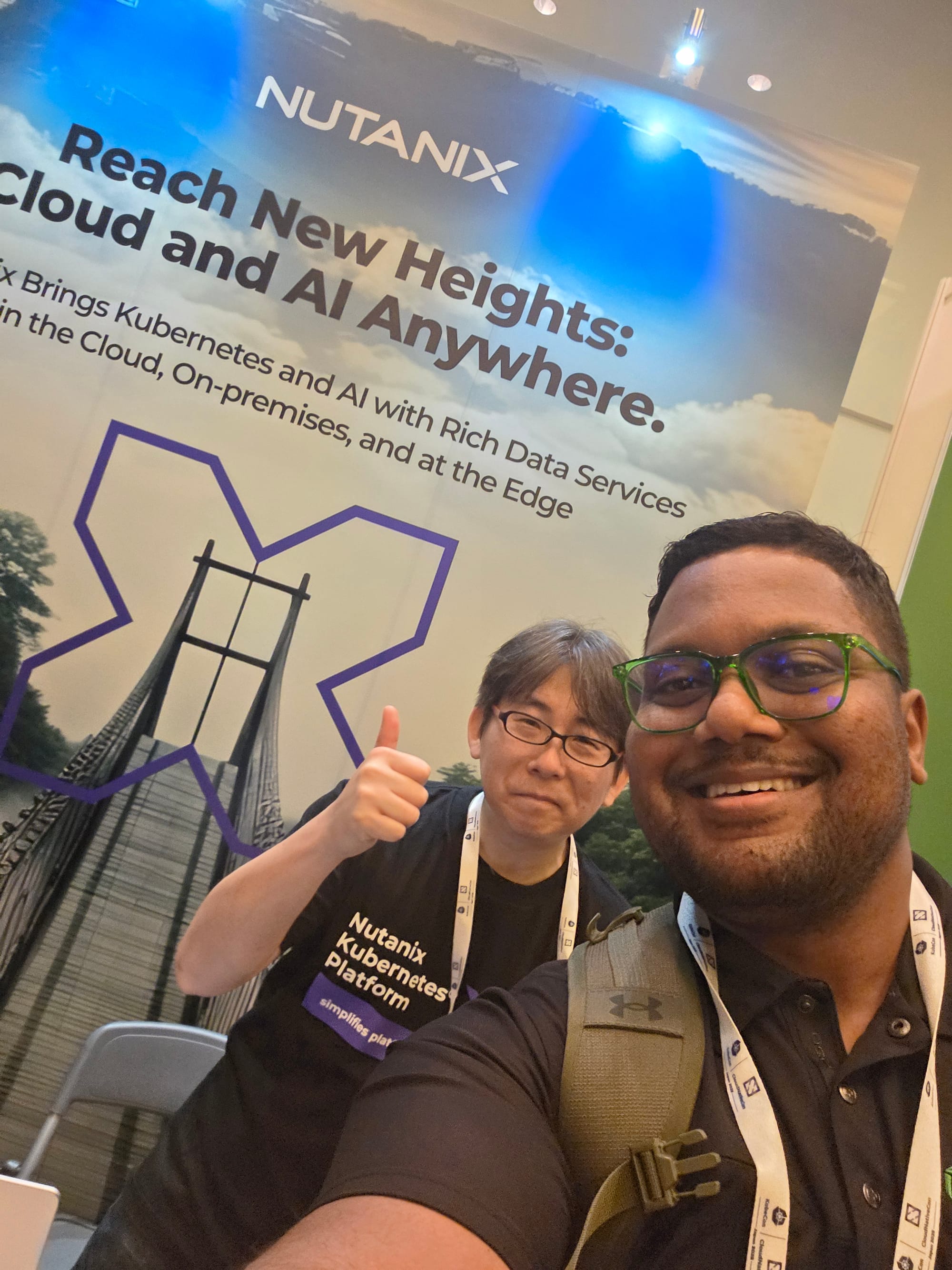 KubeCon + CloudNativeCon Japan - at Nutanix Kubernetes platform booth