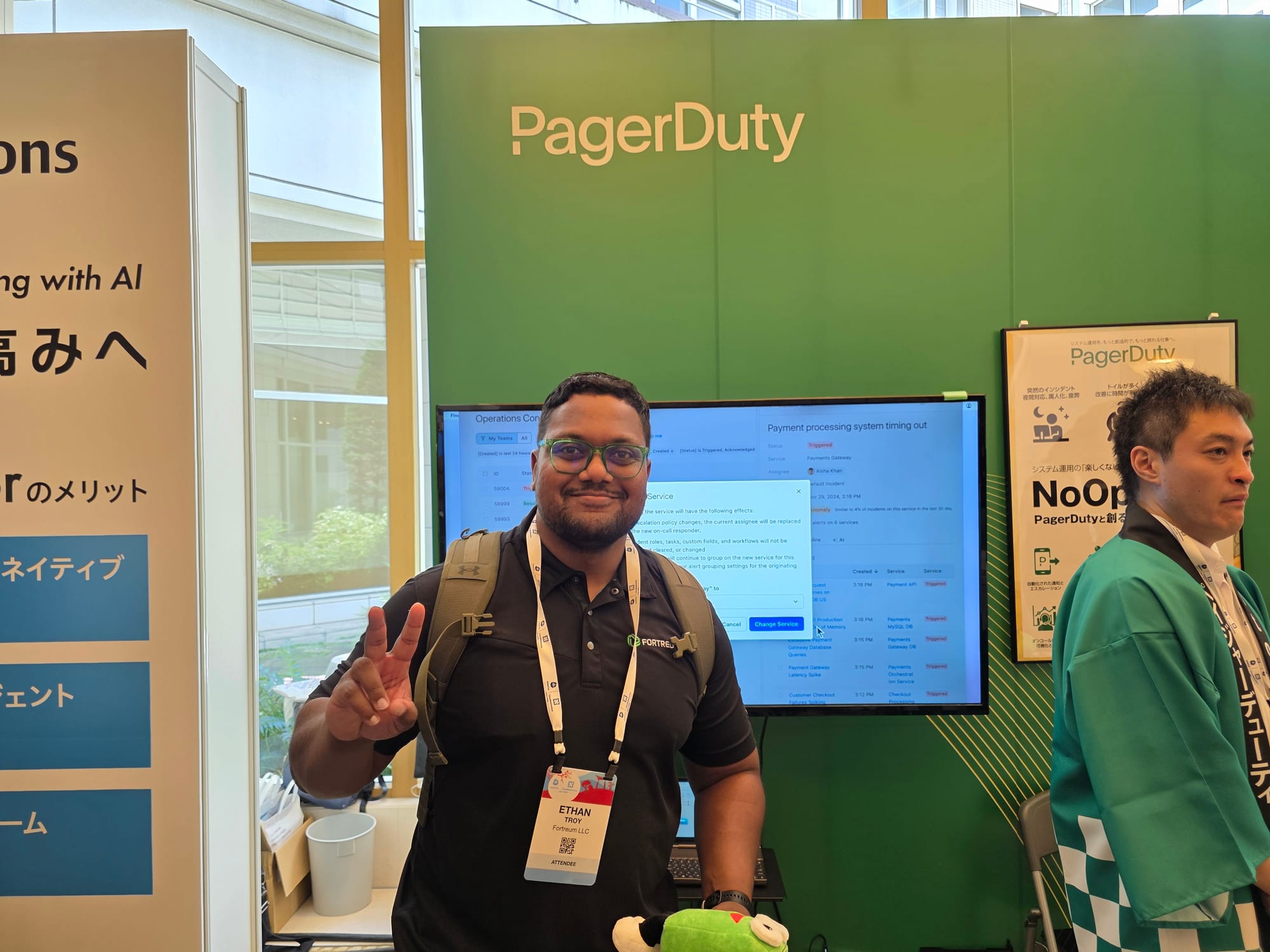KubeCon + CloudNativeCon Japan - at PagerDuty sponsor booth