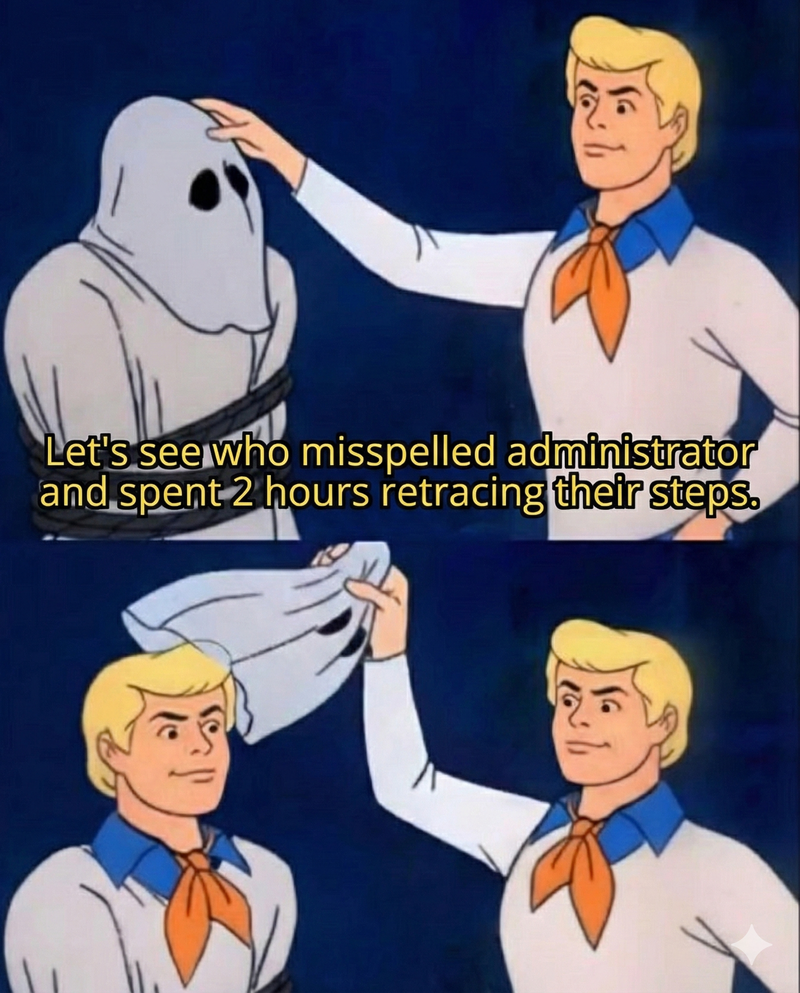 Scooby-Doo meme: Let's see who caused this bug