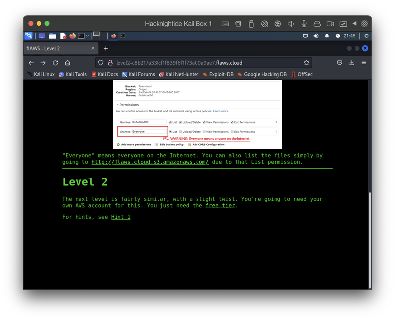 Level 2 Instructions