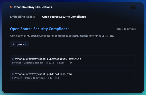 🤗 Open Source Security Compliance AI & ML