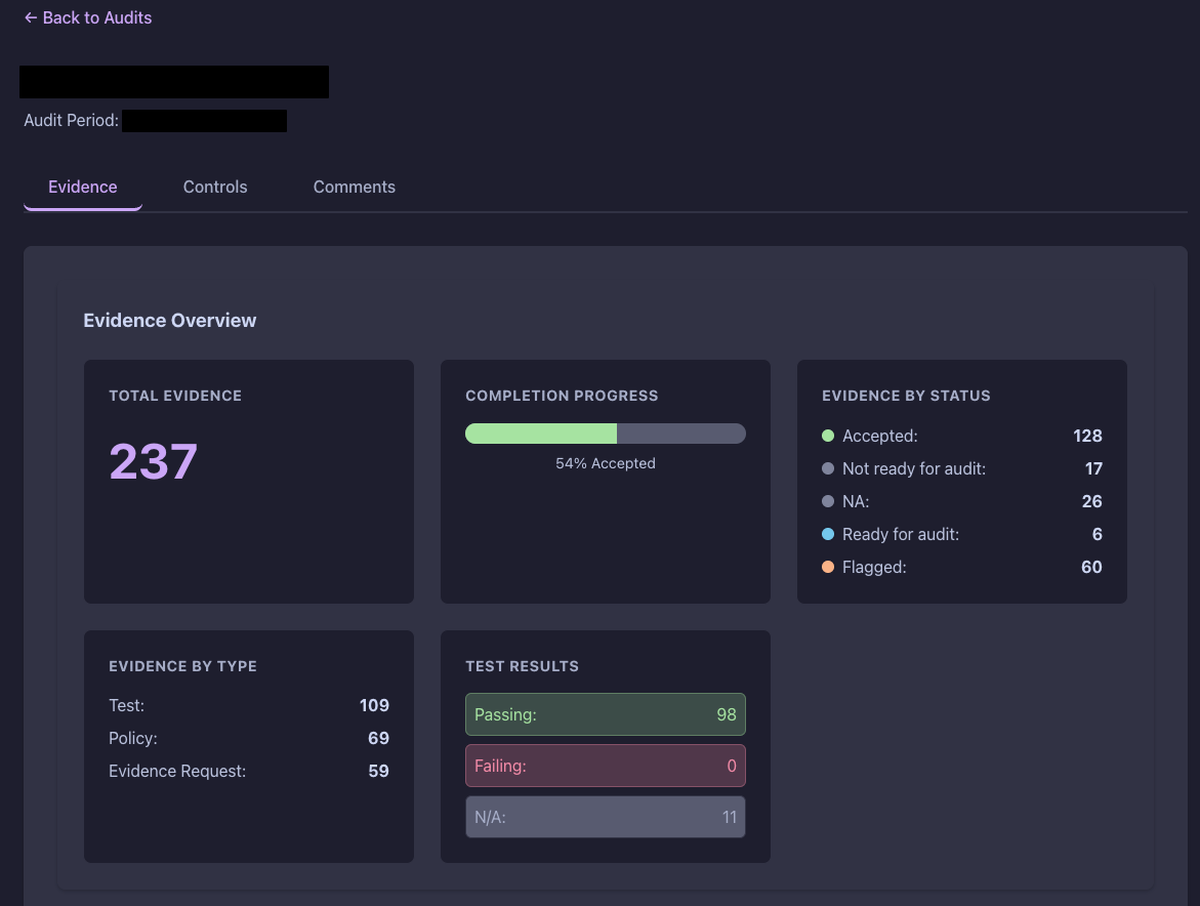 🎨 Vanta Auditor Interface